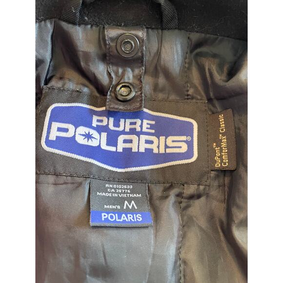 Pure Polaris men’s medium snowmobiling winter jacket removable liner blk durable - Picture 7 of 15